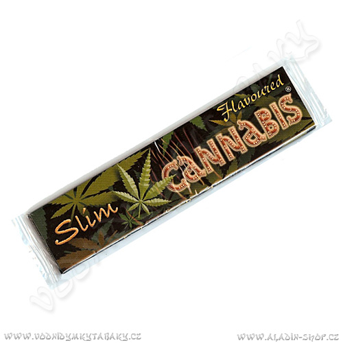Cigaretové papírky Cannabis Flavoured KS Slim  pro vodní dýmky