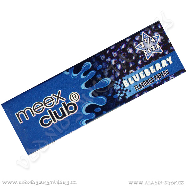 Cigaretové papírky Meex Club Borůvka 1 1/4  pro vodní dýmky