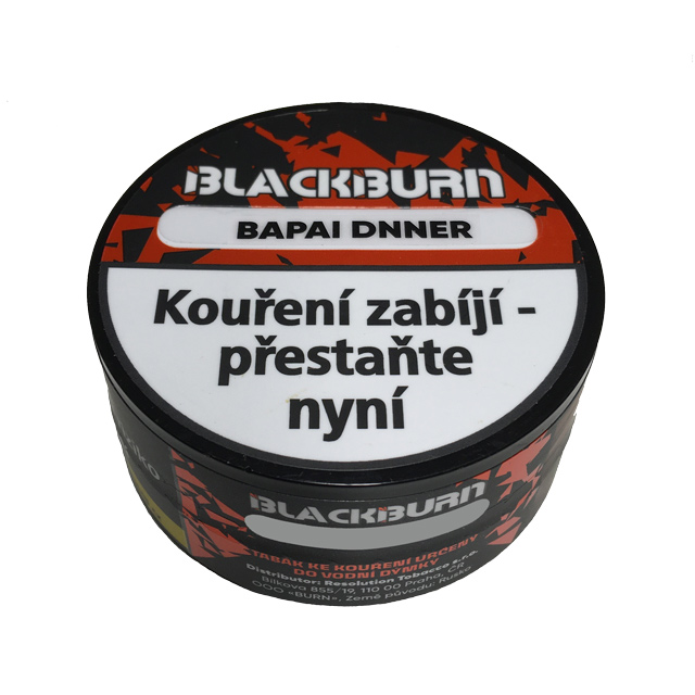 Tabák BlackBurn Bapai Dnner 25 g Papája pro vodní dýmky